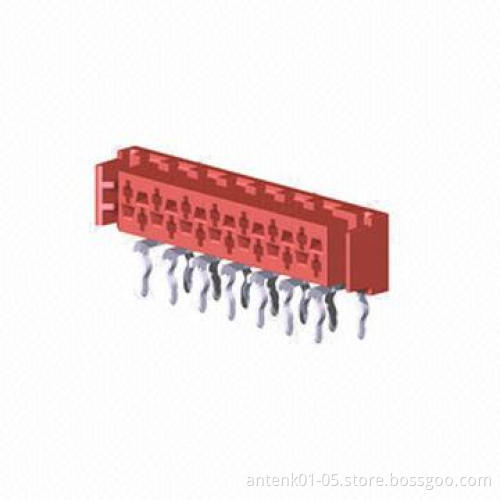 1.27mm Micro Match Socket DIP/Top Entry Female Connector with RoHS Mark